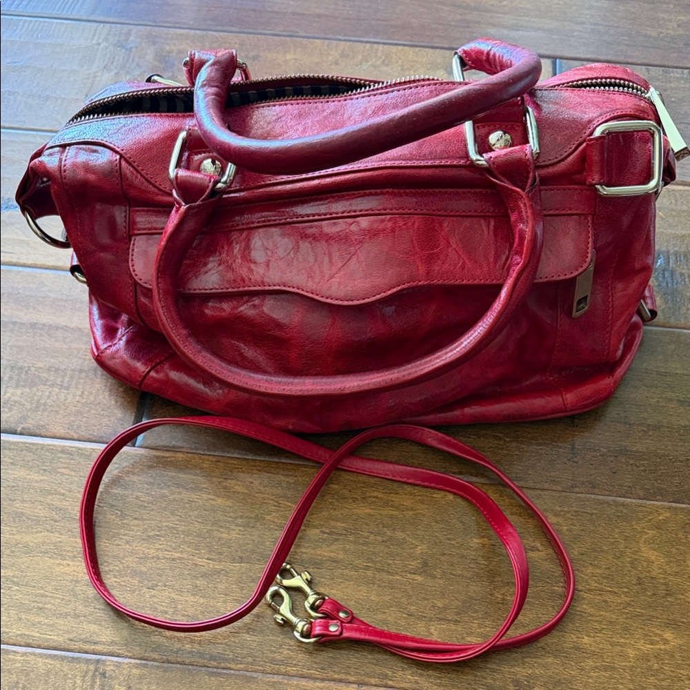 Rebecca Minkoff Cherry Red Leather Satchel